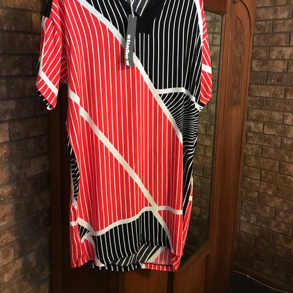 StuidoW @davidjones kaftan style dress AU 12 NWT - Picture 3 of 5